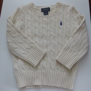 Cable-Knit Cotton Sweater 2t